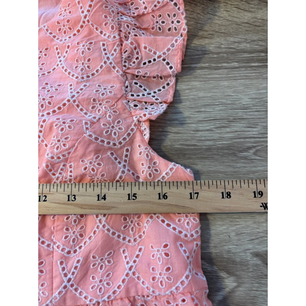 Lilly Pulitzer Keila Eyelet Top Size 6 Hyacinth Embroidered - Picture 6 of 13